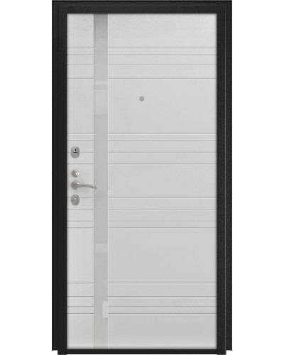 Дверь Титан Мск - Lux-3 A, Медный антик/ Эмаль 16 мм. панель А-1, белый