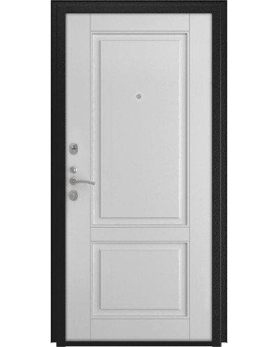 Дверь Титан Мск - Lux-3 A, Медный антик/ Эмаль 16 мм. панель L-5, белый