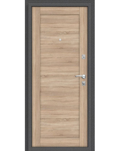 Дверь Титан Мск -ДС Porta R-2, 104.П21 Антик Серебро/Light Sonoma