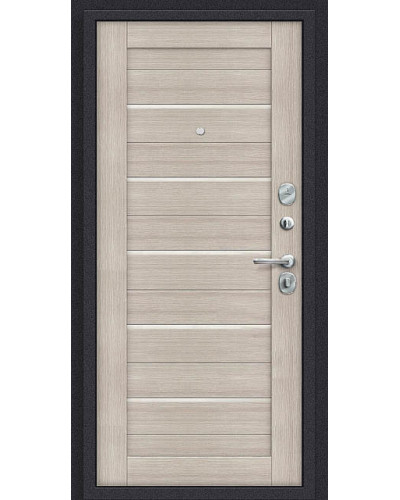 Дверь Титан Мск - Термо 222, Антик серебро / Cappuccino Veralinga/White Pearl
