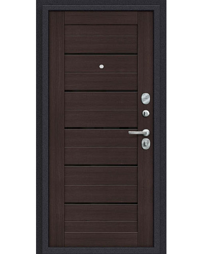 Дверь Титан Мск - Термо 222, Антик серебро / Wenge Veralinga/Black Star